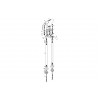 Tadlow Floor Standing Bath/Shower Mixer & Shower Kit - Brushed Brass