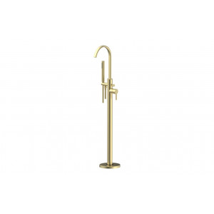 Evola Floor Standing Bath/Shower Mixer - Brushed Brass Evola Floor Standing Bath/Shower Mixer - Brushed Brass