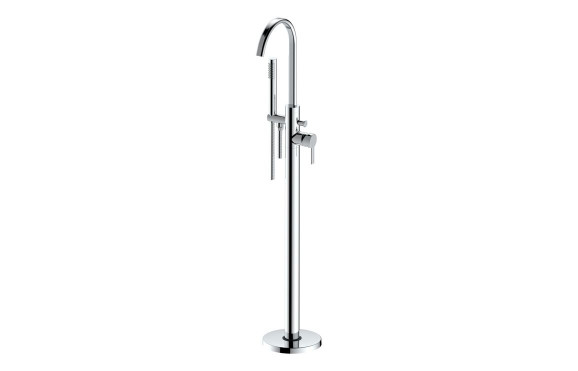 Evola Floor Standing Bath/Shower Mixer - Chrome