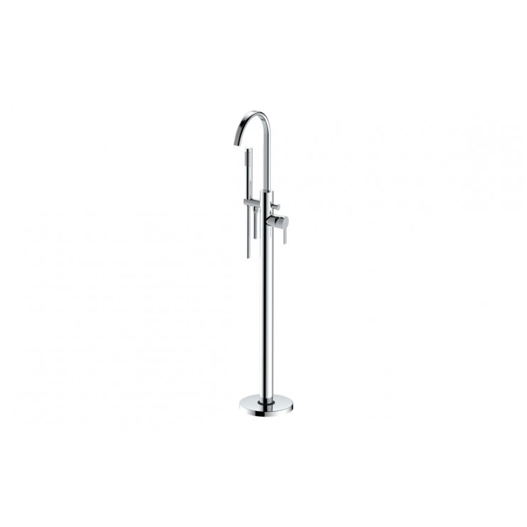 Evola Floor Standing Bath/Shower Mixer - Chrome Bathroom Taps