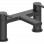 Evola Bath Filler - Matt Black Bathroom Taps