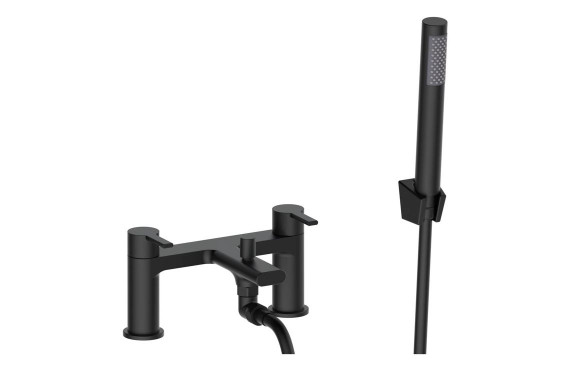 Evola Bath/Shower Mixer - Matt Black