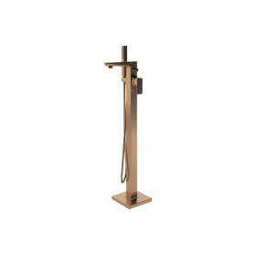 Berio Floor Standing Bath/Shower Mixer - Brushed Bronze