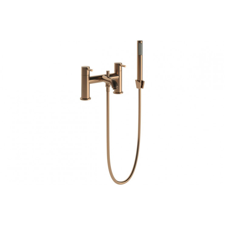 Pescara Bath/Shower Mixer & Bracket - Brushed Bronze
