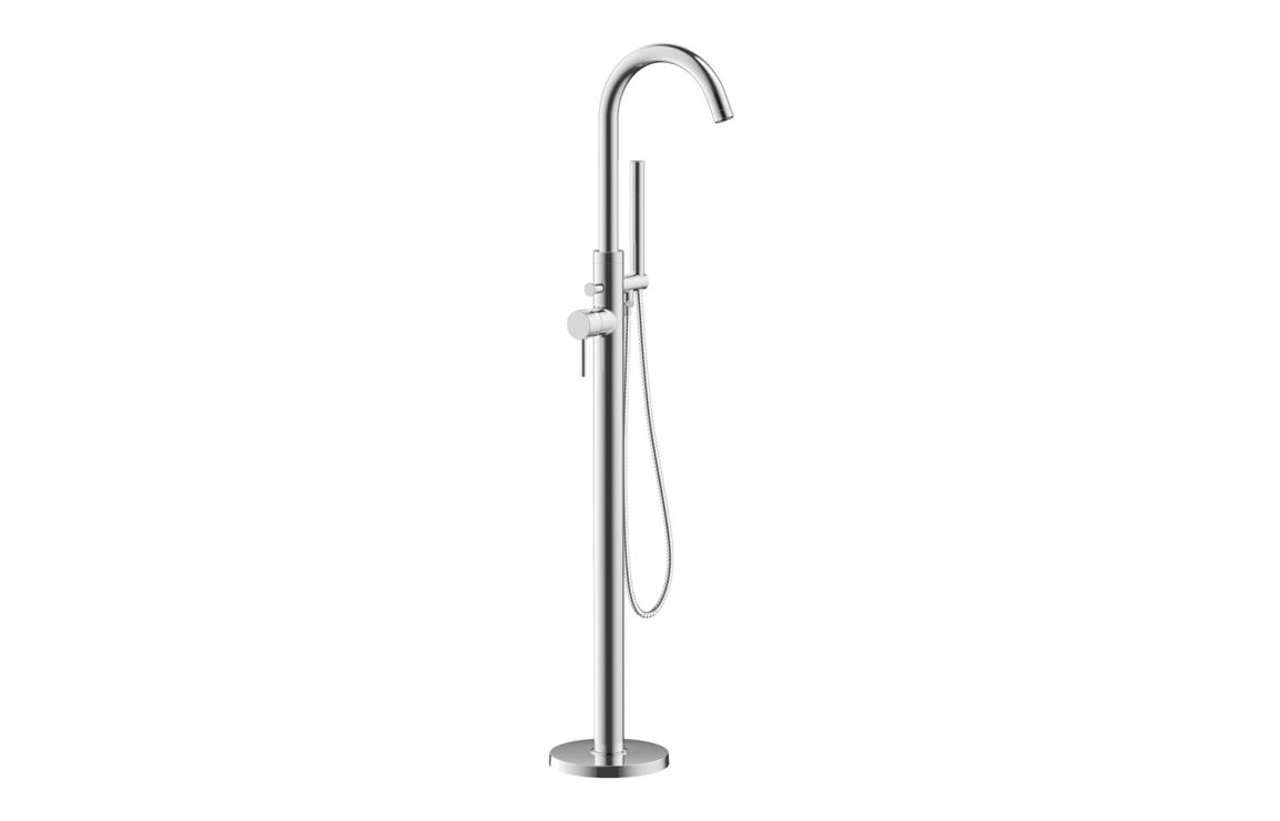 Pescara Floor Standing Bath/Shower Mixer - Chrome