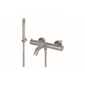 Vema Tiber Wall Mounted Bath/Shower Mixer - St/Steel
