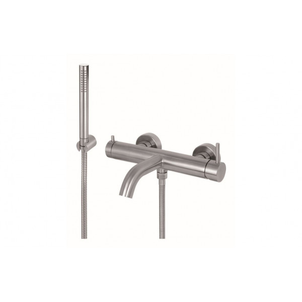 Vema Tiber Wall Mounted Bath/Shower Mixer - St/Steel Vema Tiber Wall Mounted Bath/Shower Mixer - St/Steel