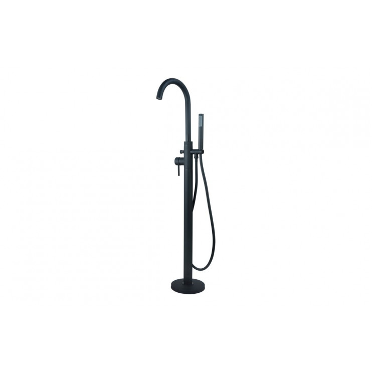 Pescara Floor Standing Bath/Shower Mixer - Matt Black