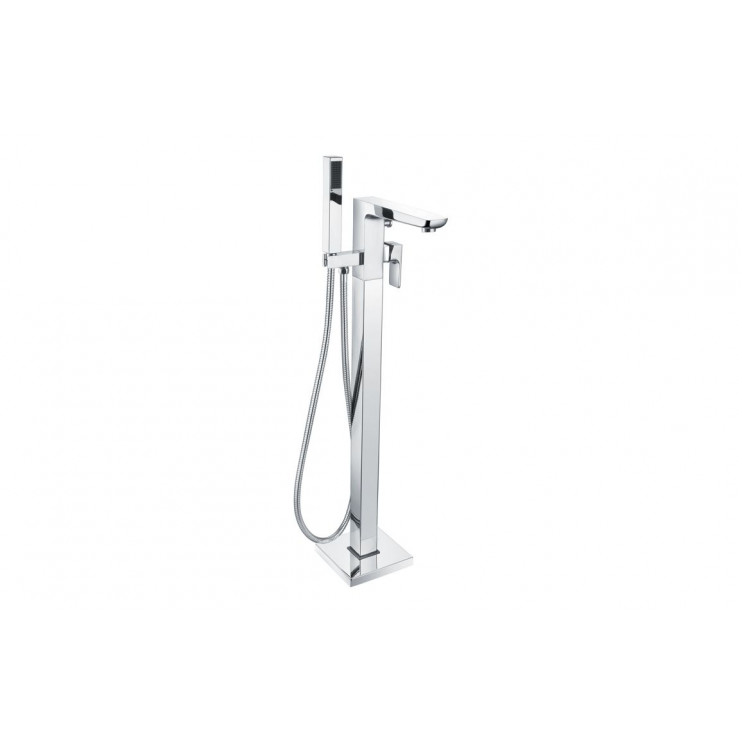 Berio Floor Standing Bath/Shower Mixer - Chrome