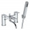 Roda Bath/Shower Mixer & Bracket - Chrome Bathroom Taps