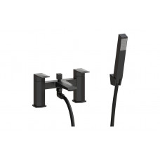 Roda Bath/Shower Mixer & Bracket - Matt Black
