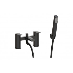 Roda Bath/Shower Mixer & Bracket - Matt Black