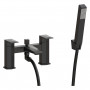 Roda Bath/Shower Mixer & Bracket - Matt Black Bathroom Taps
