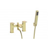 Roda Bath/Shower Mixer & Bracket - Brushed Brass