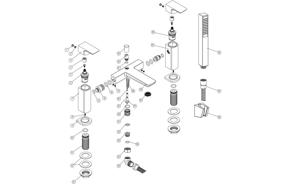 Berio Bath/Shower Mixer - Chrome