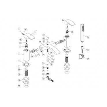 Corsica Bath/Shower Mixer - Chrome Corsica Bath/Shower Mixer - Chrome