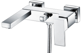 Zacara Wall Mounted Shower Mixer & Shower Kit - Chrome