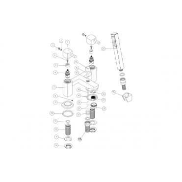 Toulon Bath/Shower Mixer - Chrome