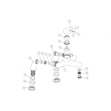 Nerola Bath Filler - Chrome Bathroom Taps