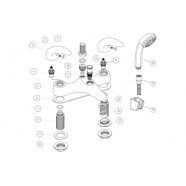 Nerola Low Pressure Bath/Shower Mixer - Chrome