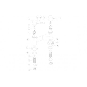 Liscia Range of Bathroom Taps & Mixers DITB2238 Liscia Bath Filler - Chrome Bathroom Taps