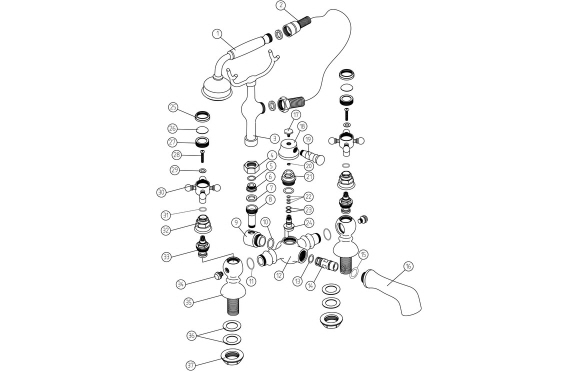 Tadlow Bath/Shower Mixer & Shower Kit - Chrome