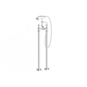 Tadlow Floor Standing Bath/Shower Mixer & Shower Kit - Chrome