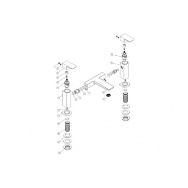 Berio Bath Filler - Matt Black