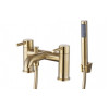 Pescara Bath/Shower Mixer & Bracket - Brushed Brass