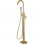 Pescara Floor Standing Bath/Shower Mixer - Brushed Brass