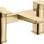 Berio Bath Filler - Brushed Brass Bathroom Taps Bathroom Taps