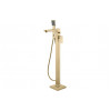 Berio Floor Standing Bath/Shower Mixer - Brushed Brass