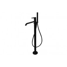 Vema Timea Floor Standing Bath/Shower Mixer - Matt Black