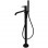 Vema Timea Floor Standing Bath/Shower Mixer - Matt Black