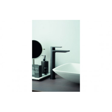 Vema Timea Tall Basin Mixer - Matt Black