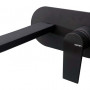 Vema Timea Wall Mounted Basin Mixer - Matt Black