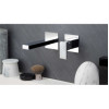 Vema Lys Wall Mounted Basin Mixer - Chrome Bathroom Taps