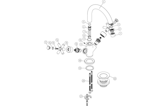 Orford Basin Mixer - Chrome Orford Basin Mixer - Chrome
