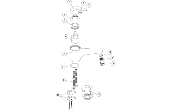 Nerola Basin Mixer - Chrome Nerola Basin Mixer - Chrome