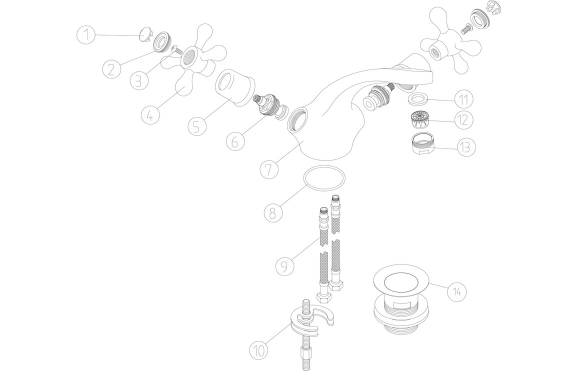Salton Basin Mixer - Chrome Salton Basin Mixer - Chrome