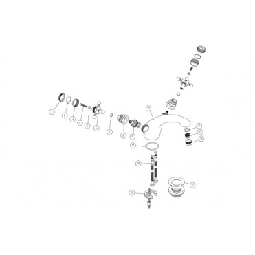 Tadlow Basin Mixer & Pop Up Waste - Chrome Tadlow Basin Mixer & Pop Up Waste - Chrome