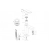Adria Cloakroom Basin Mixer & Waste - Chrome