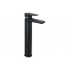 Berio Tall Basin Mixer - Matt Black Bathroom Taps