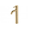 Pescara Tall Basin Mixer - Brushed Brass