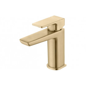 Berio Basin Mixer & Waste - Brushed Brass