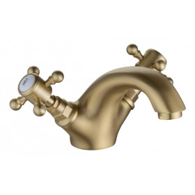 Tadlow Basin Mixer & Pop Up Waste - Brushed Brass