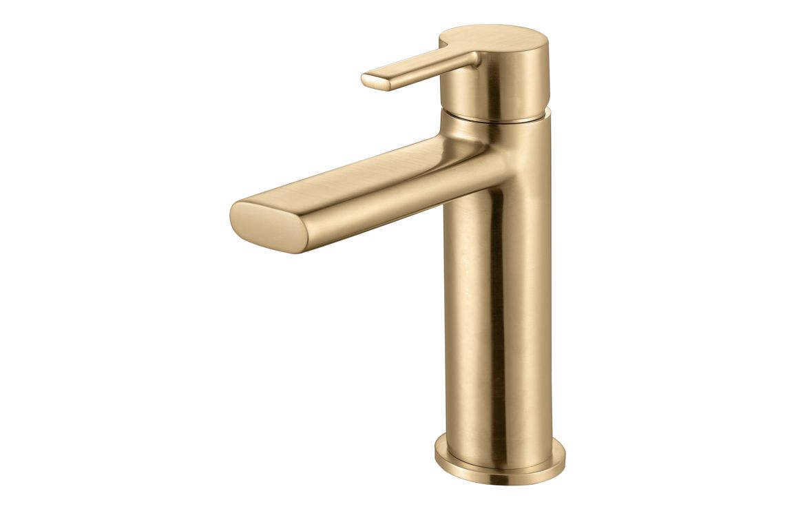 Evola Basin Mixer - Brushed Brass
