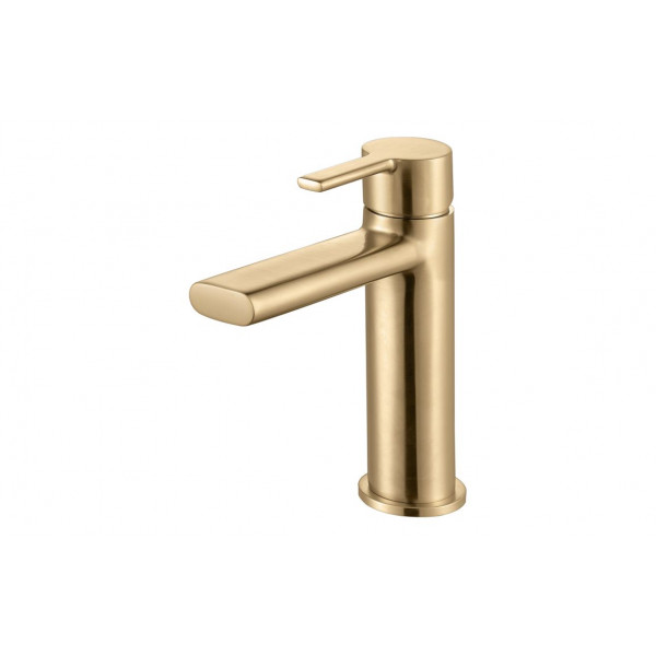 Evola Basin Mixer - Brushed Brass Bathroom Taps Evola Basin Mixer - Brushed Brass Bathroom Taps