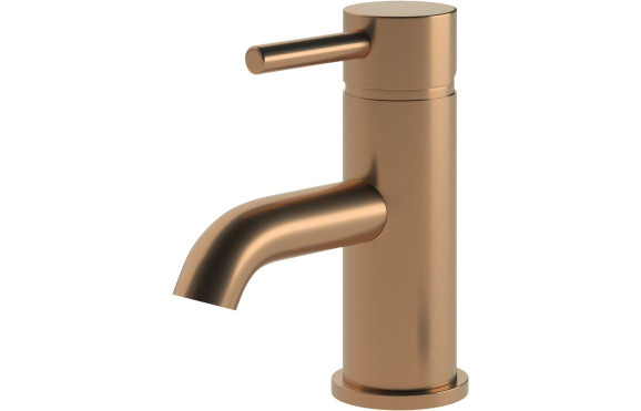 Pescara Basin Mixer & Waste - Brushed Bronze