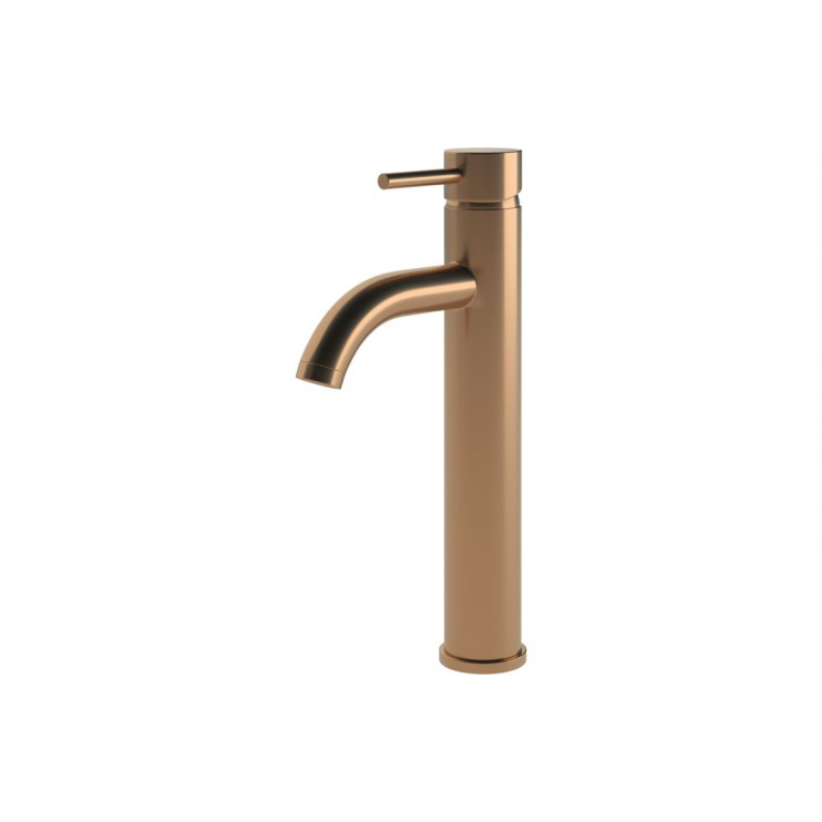 Pescara Tall Basin Mixer - Brushed Bronze